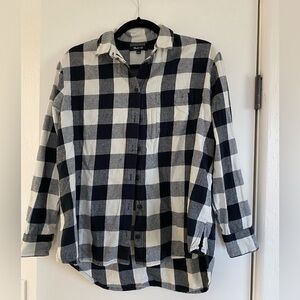 Buffalo Plaid Madewell shirt, size S